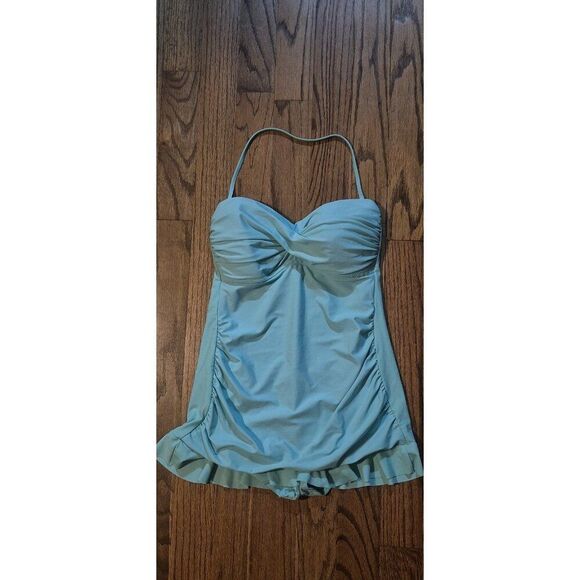 Kenneth Cole Skirted Shaping One-Piece Bathingsuit Swimsuit Women's Size 10 - Picture 1 of 5